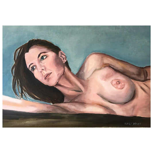 Oil Sketch - Blue Nude 1 2017
