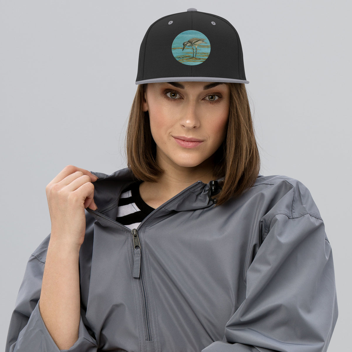 Cairns Esplanade Beach Stone Curlew Snapback Hat